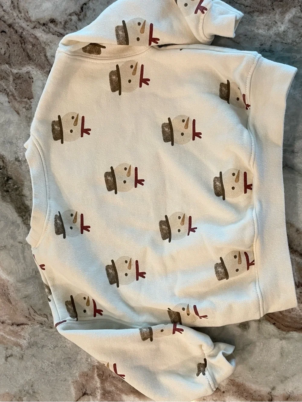 Rylee and Cru Baby Sweatshirt Snowman 6-12 Months Winter Crewneck